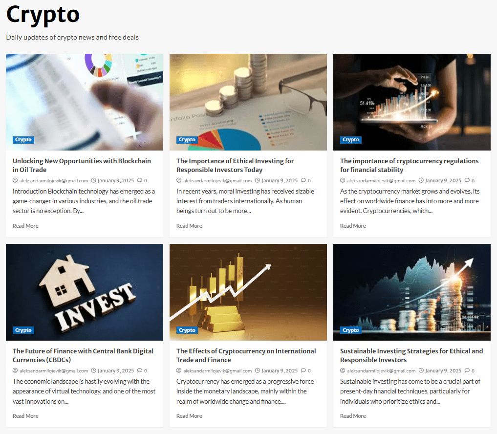 Crypto Archives Page on Newznav.com